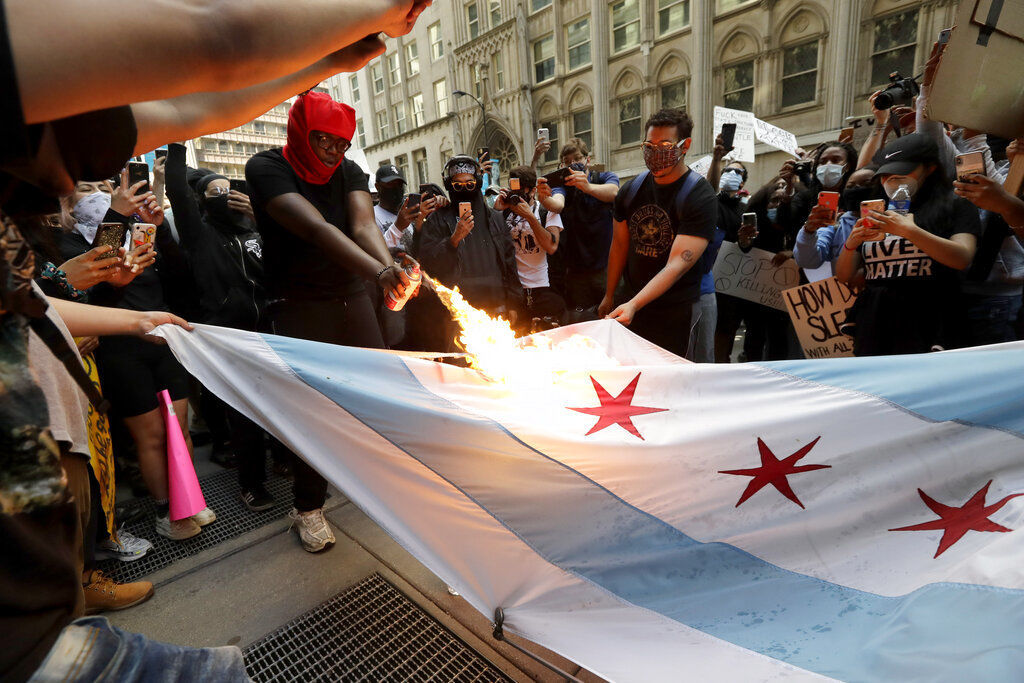 APTOPIX Minneapolis Police Death Protest Chicago